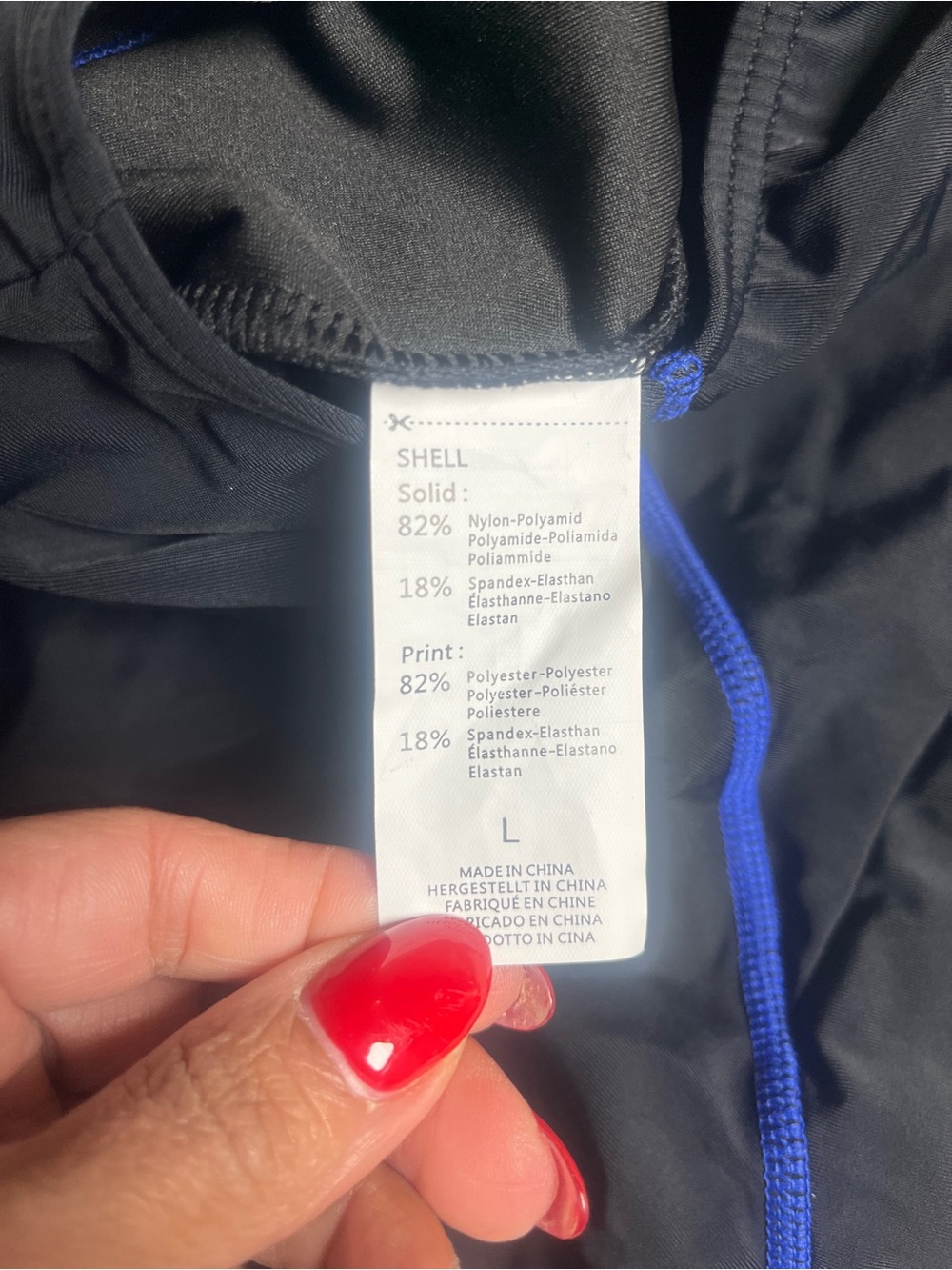 One Piece Athletic Modest Sport Bathing Suit L. 655/bb17-1:v - Picture 6 of 6